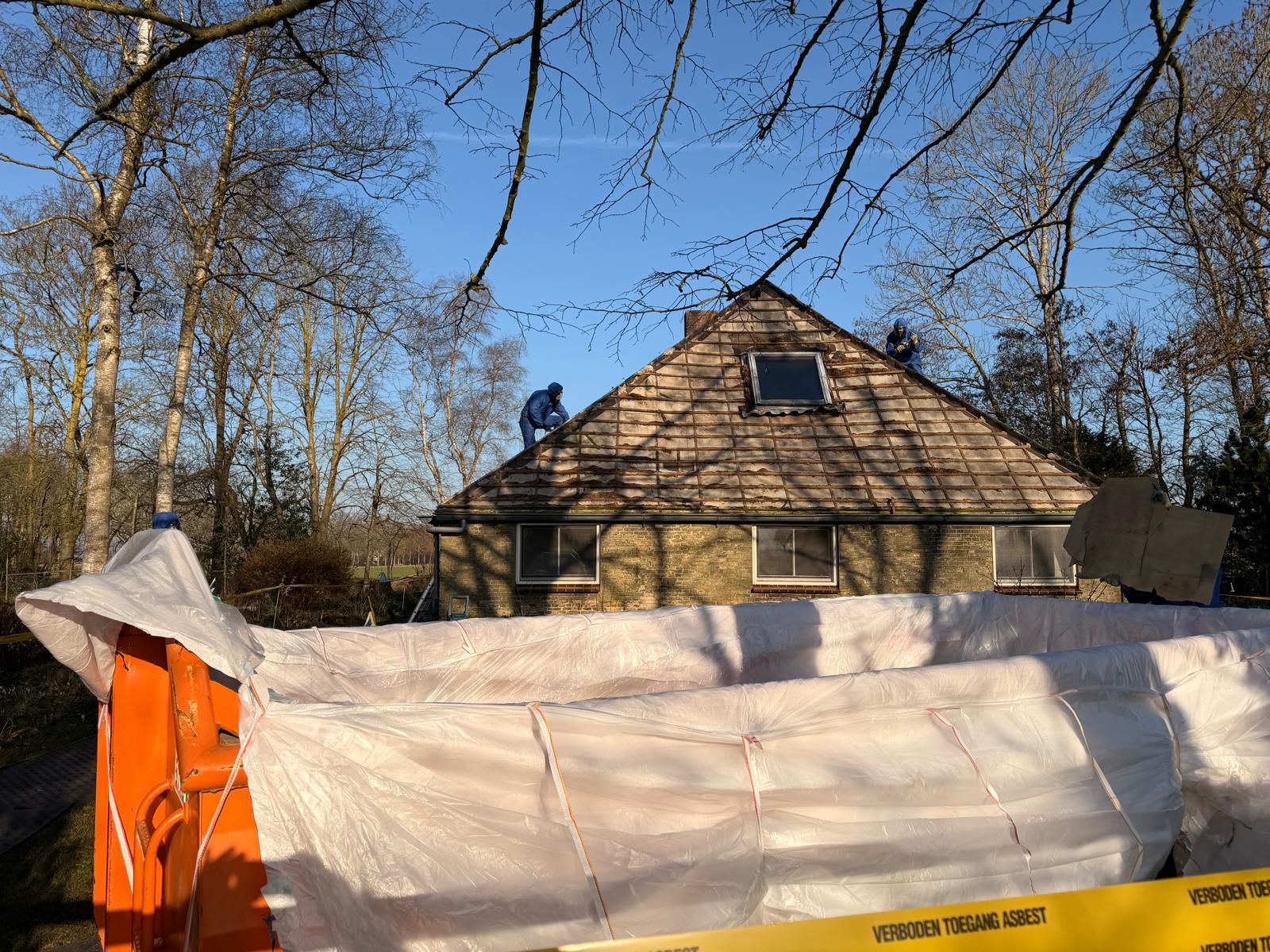 Asbest container project Oldeberkoop